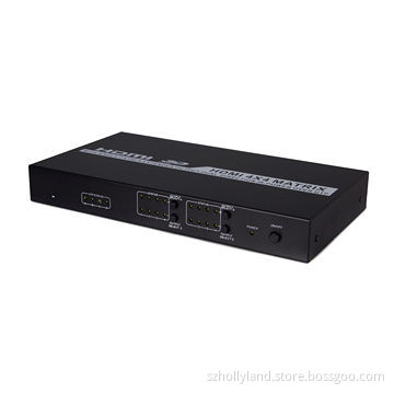 HDMI Matrix 4 Input 4 Output with Internal Extenders Support 4 by 4 IR Remote Control